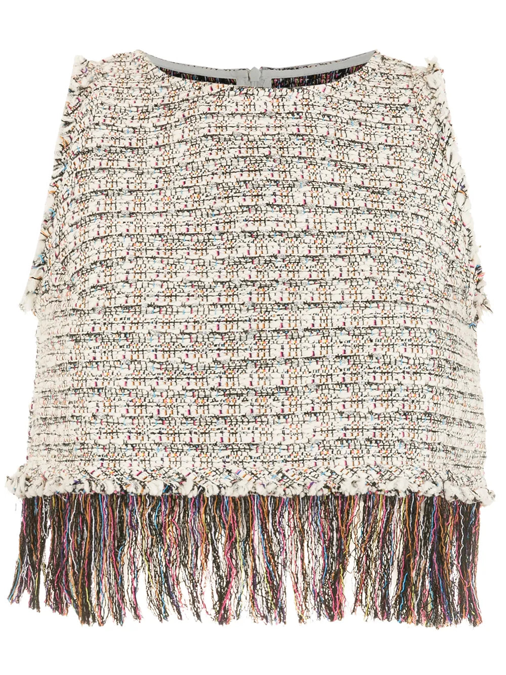 CROPPED TWEED FRINGE