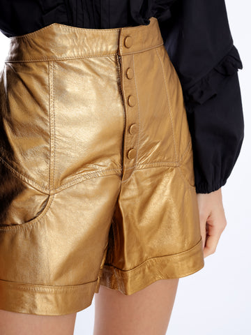 SHORTS CUIR